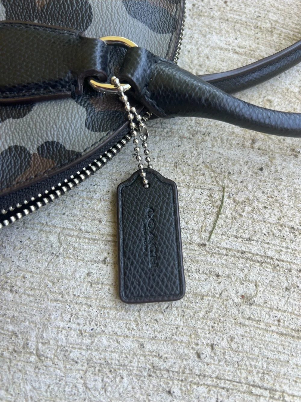 Coach Leopard-Print Dome Satchel in Brown and Black